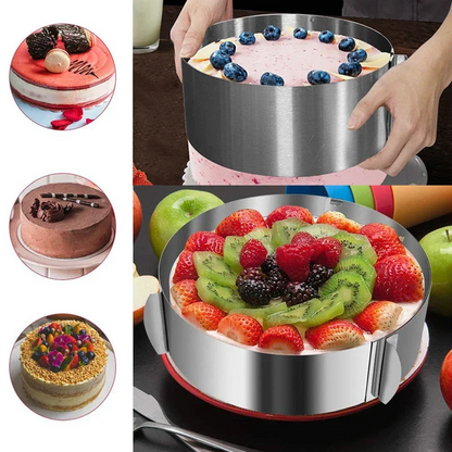 قالب كيك دائري قابل للتعديل - Cercle à Gâteau Réglable